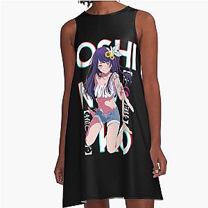 She a Beauty - Oshi No Ko ( Ai Hoshino ) on black Active  A-Line Dress