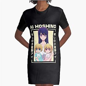 Ai Hoshino - Oshi no Ko kawaii Graphic T-Shirt Dress