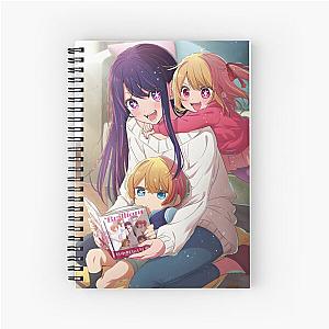 Oshi no Ko - Reading a Comic Spiral Notebook