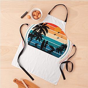 Retro Pogue Life Outer Banks Beach Palm Tree Apron Premium Merch Store