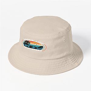 Retro Pogue Life Outer Banks Beach Palm Tree Bucket Hat Premium Merch Store