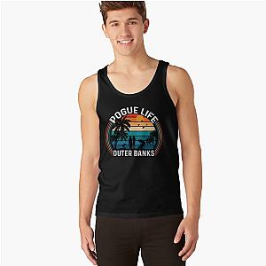 Retro Pogue Life Outer Banks Beach Palm Tree Tank Tops Premium Merch Store