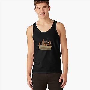 Outer Banks Pogues Kiara Jj John B And Pope In Black Outline Tank Tops Premium Merch Store