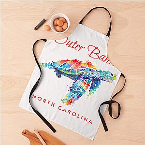 Outer Banks North Carolina Watercolor Apron Premium Merch Store