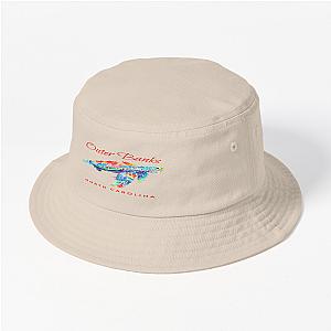 Outer Banks North Carolina Watercolor Bucket Hat Premium Merch Store