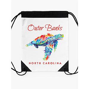 Outer Banks North Carolina Watercolor Drawstring Bag Premium Merch Store