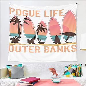 Pogue Life Outer Banks Beach Sunset Surfing Pogue Life Gear Tapestry Premium Merch Store