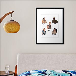 Outer Banks Cast John B Jj Kira Pop Sarah Framed print Premium Merch Store