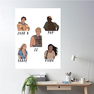 Outer Banks Cast John B Jj Kira Pop Sarah Poster Premium Merch Store