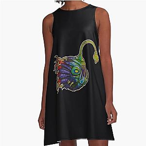 Outer Wilds Alien Anglerfish  	 A-Line Dress