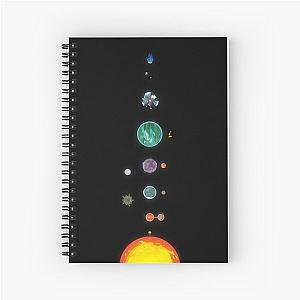 Outer Wilds Ship Log Map Spiral Notebook