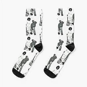 Outkast - Vintage Pencil Drawing Style Socks