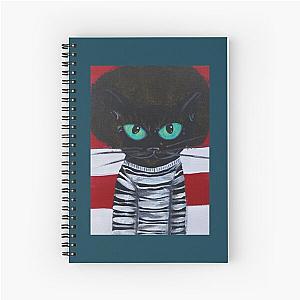 OutKast Atlanta black cat hip hop   Spiral Notebook