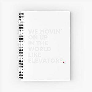 Outkast Elevators White Spiral Notebook