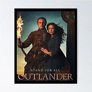 Outlander Stand For All Jamie and Claire Poster