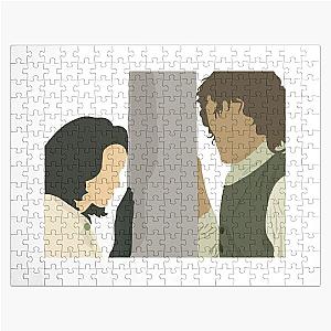 Outlander Fan Art - black Jigsaw Puzzle