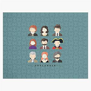 Outlander Characters Icons Illustration 2 Fitted Scoop Jigsaw Puzzle