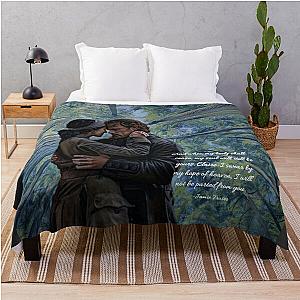 Jamie and Claire FraserOutlander quote Throw Blanket