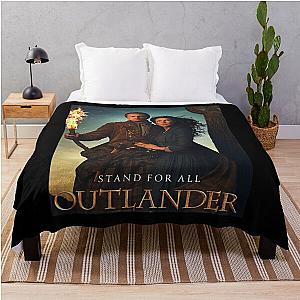 Outlander Stand For All Jamie and Claire Throw Blanket