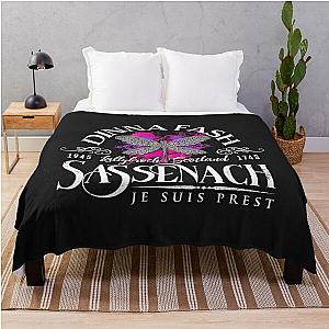 Dinna Fash Sassenach  Dragonfly Outlander Color Splash TShirt19 Throw Blanket