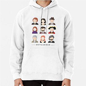 Outlander Characters Icons Illustration 2 Pullover Hoodie