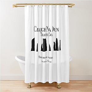 Outlander T-Shirt Craigh Na Dun Travel Co Shower Curtain