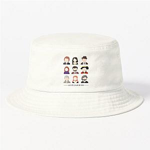 Outlander Characters Icons Illustration 2 Fitted Scoop Bucket Hat