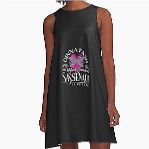 Dinna Fash Sassenach  Dragonfly Outlander Color Splash TShirt19 A-Line Dress