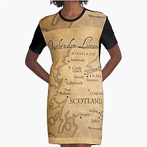 Outlander Locations Graphic T-Shirt Dress