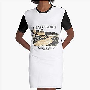 Outlander Lallybroch Whisky Distillery Graphic T-Shirt Dress