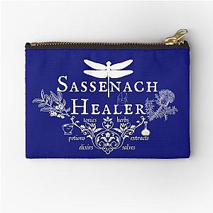 Outlander Sassenach Healer - White Zipper Pouch