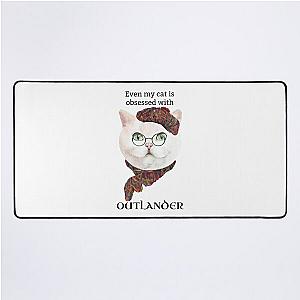 Funny Outlander Cat Desk Mat