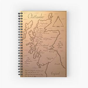 Outlander Maps Spiral Notebook