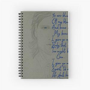 Outlander Jamie Frasier Gaelic Vows Spiral Notebook