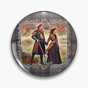 Outlander Brave New World on Plaid Tartan Pin