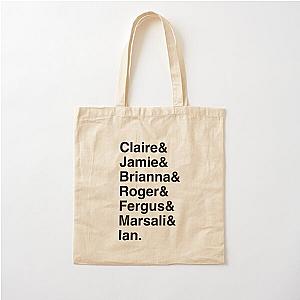 outlander characters Cotton Tote Bag