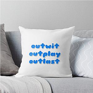 Outwit outlast Throw Pillow