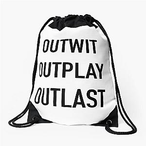 Survivor Outwit Outplay Outlast Drawstring Bag