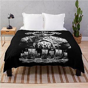 Viking Warrior the Storm Norse Mythology Valhalla Throw Blanket