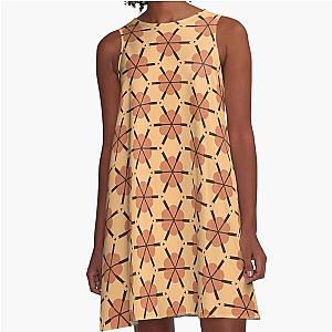 Curtain Pattern A-Line Dress