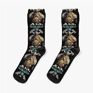Viking Warrior Norse Mythology Outlast The Storm Valhalla Socks