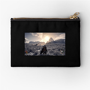 Outward No Hand Holding Here Outward Zipper Pouches