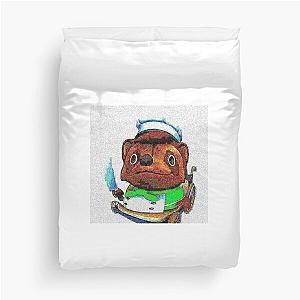 Overcooked Raccon Deepfry Duvet Cover