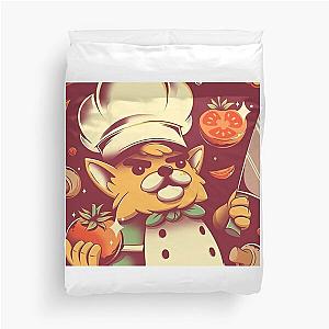 Overcooked Cat-Chef Duvet Cover