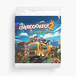 Cooking With Teammates Is Very Fun Overcooked Game Cute  2 Gourmet Edition Gift Boy Girl Music Duvet Cover