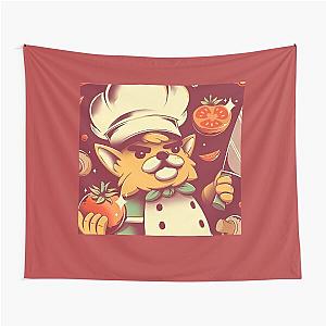 Overcooked Cat-Chef Tapestry