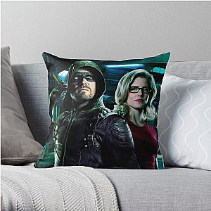 Green Arrow & Overwatch Throw Pillow RB2410