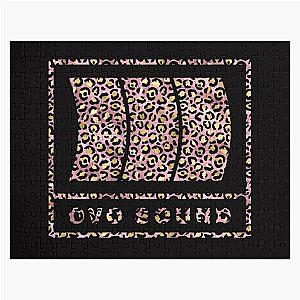 OVO sound Leopard pink gold print Jigsaw Puzzle