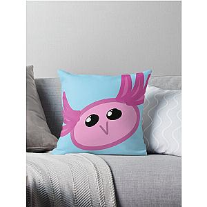 OvO Axolotl Throw Pillow