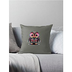 OVO Gold Owl Throw Pillow